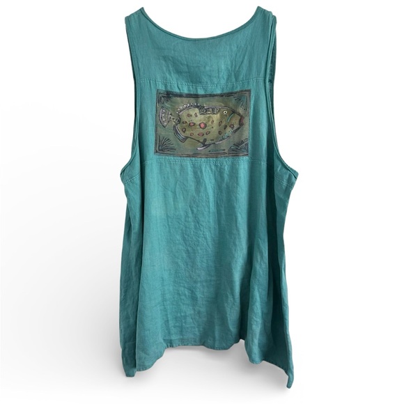 BLUE FISH CLOTHING TUNIC JUMPER TOP DRESS ONE A KIND RARE SZ 1 / UP TO US SZ 16 - Picture 4 of 6